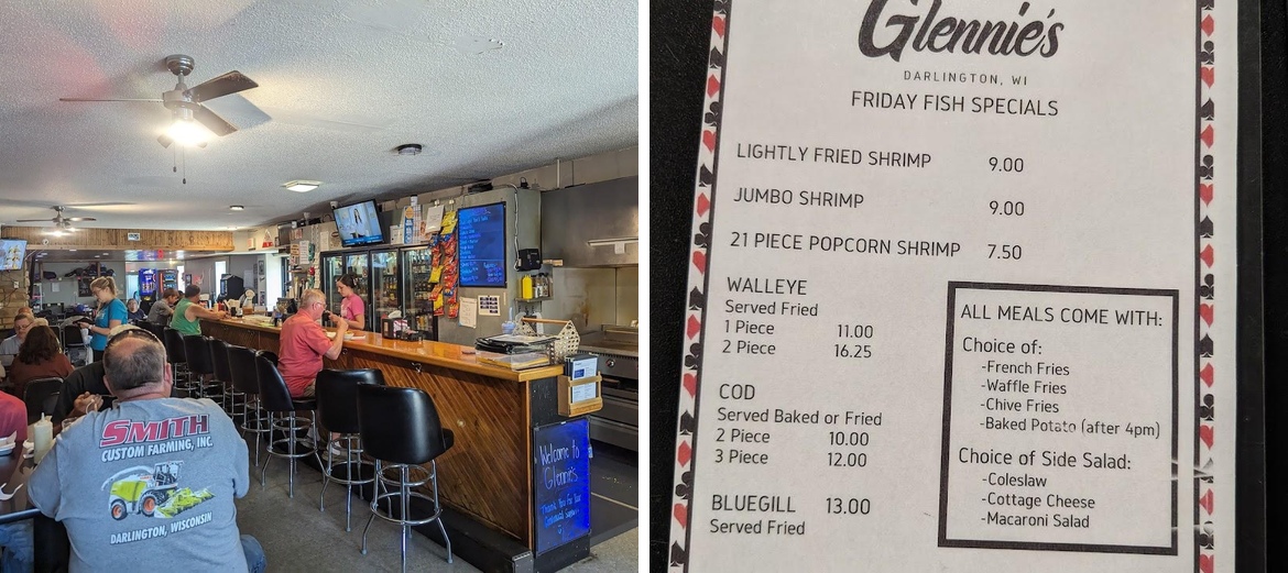 Glennies Menu
