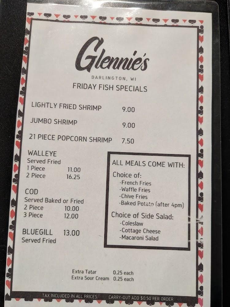 Glennies Menu image 1